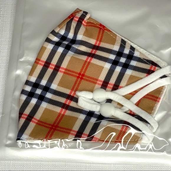 Orly Youth Kids Cotton Set of 3 Face Masks Plaid - Picture 3 of 5